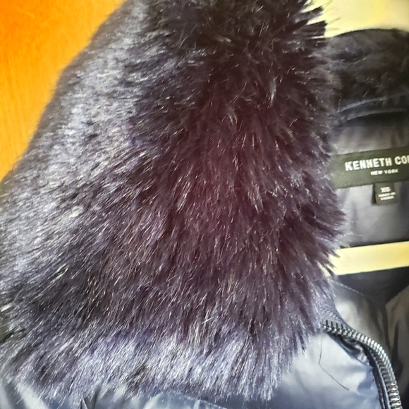 NWOT KENNETH COLE NY DOWN& FEATHERS Puffer JACKET w faux fur collar - Picture 7 of 15